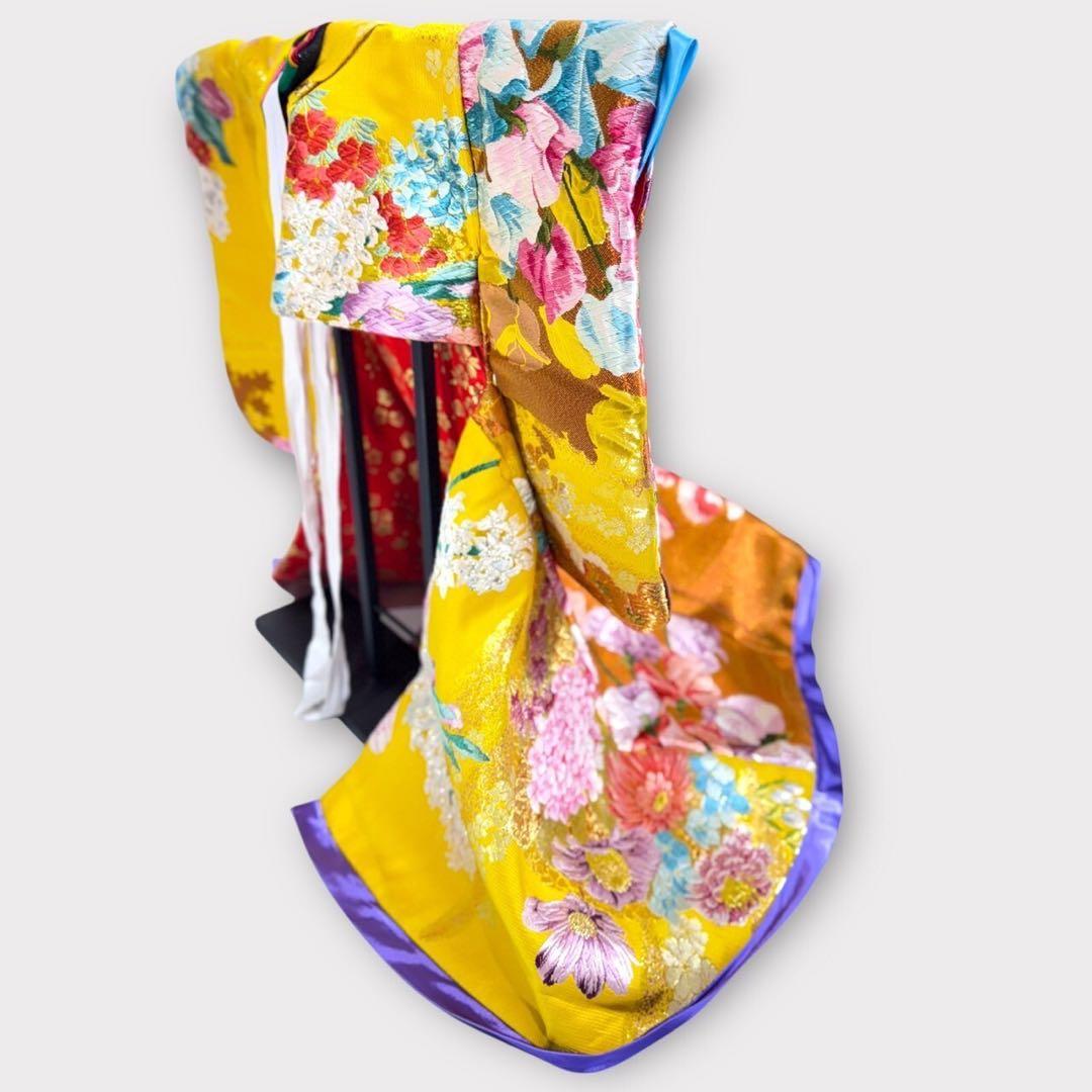 【新品ハンドメイド】ペット用　打掛　大振袖　おひきずり