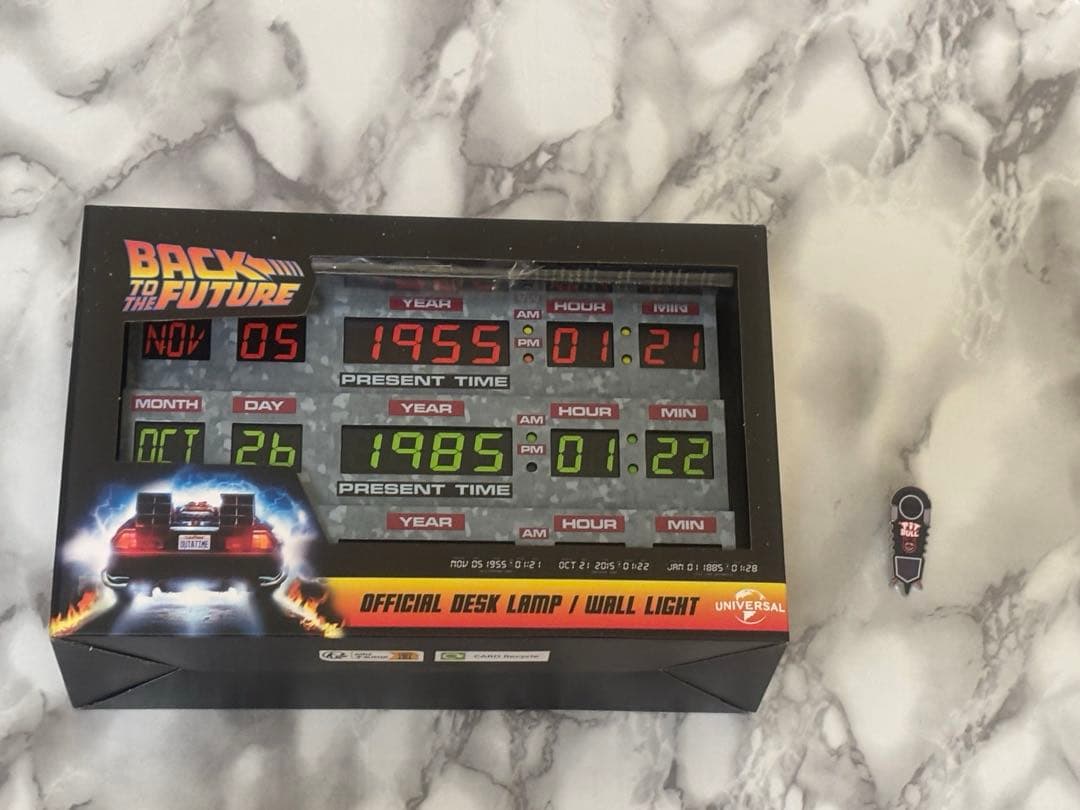 新品・未開封　バックトゥザフューチャー タイムサーキット ライトボックス　おまけ