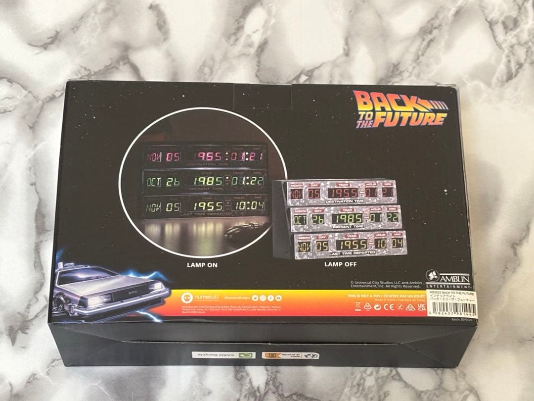 新品・未開封　バックトゥザフューチャー タイムサーキット ライトボックス　おまけ