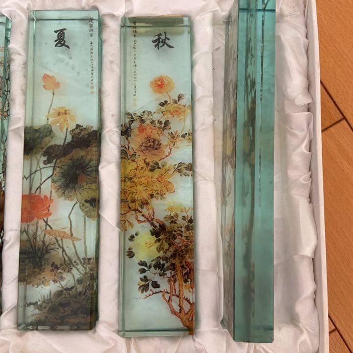 高級✨　高級礼品水晶　春夏秋冬　4本