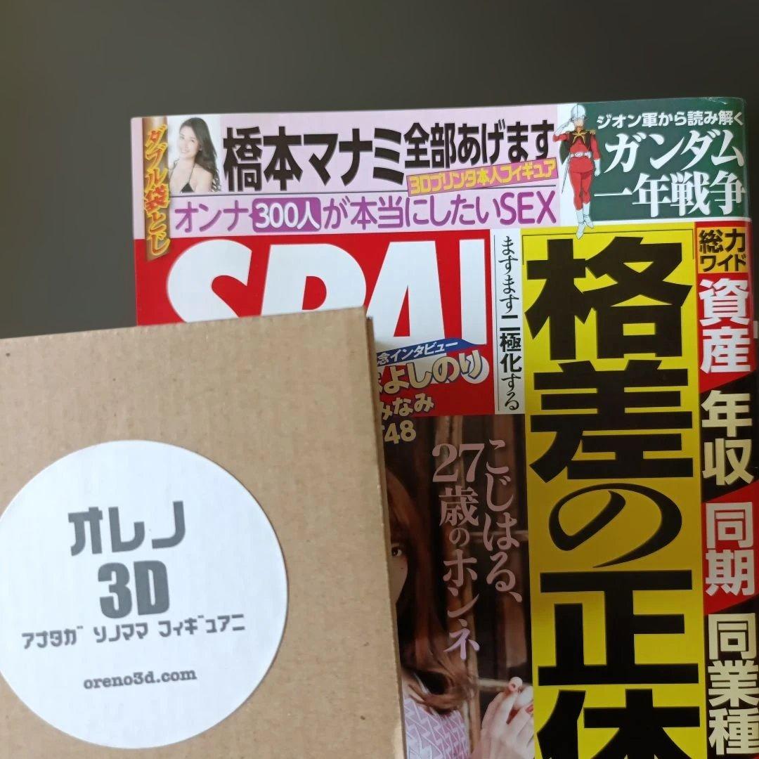 橋本マナミ　3Dプリンタの本人フィギュア【非売品】SPA!当選！！