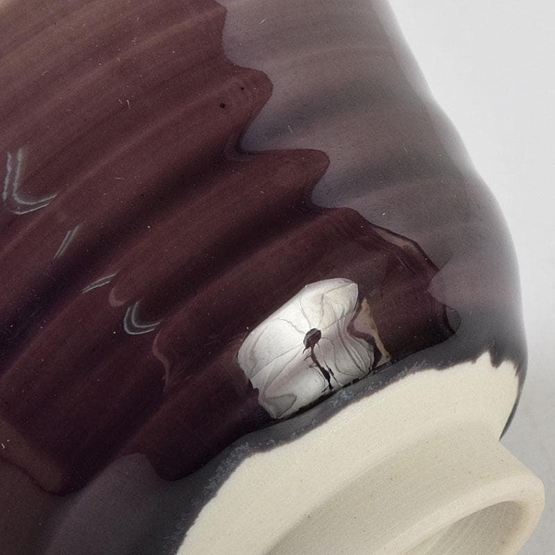 九谷焼　三代徳田八十吉　徳田正彦作　ぐい呑　共箱　V　9096