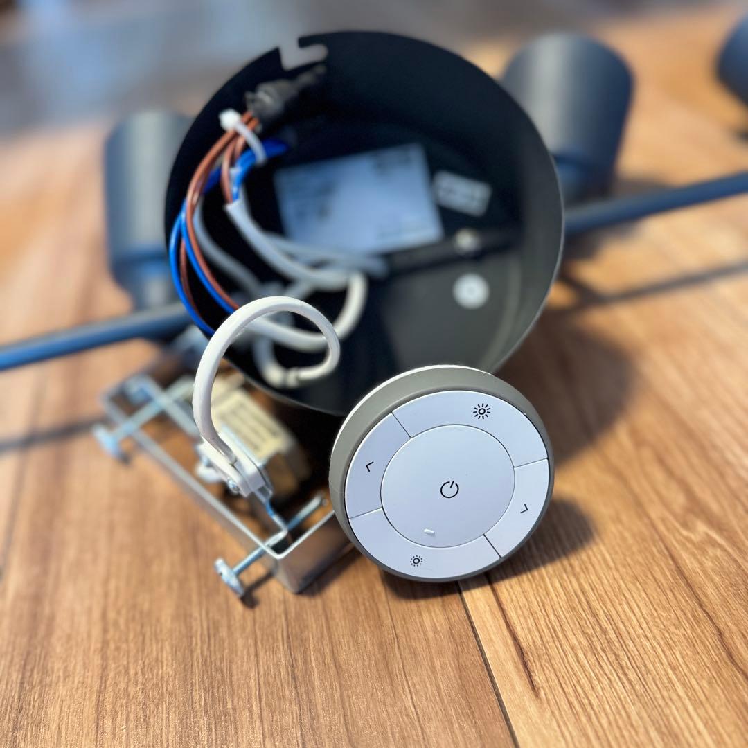 IKEA・luminousシーリングライト 2種セット／調光リモコン付