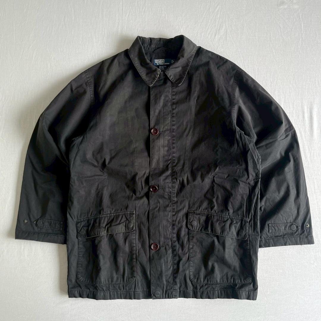 Ralph Lauren ラルフローレン 90's ハーフコート ブラック L