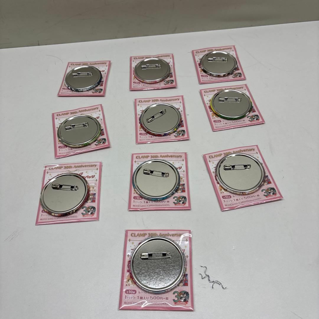 中古品 CLAMP ジュエリー缶バッジ 10種 コンプリート