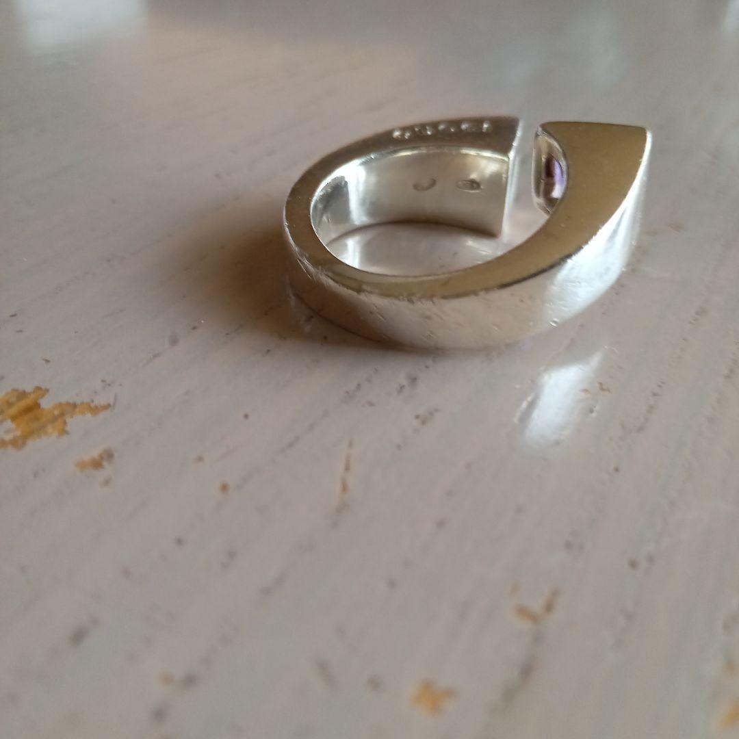 GUCCI シルバー アメジスト　リング