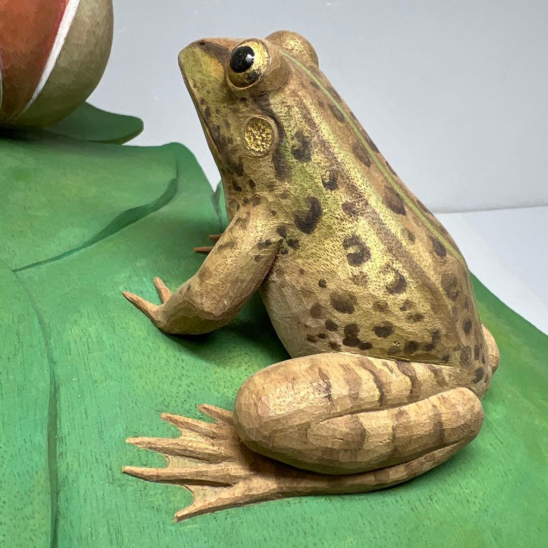 神保琢磨　木彫彩色「春陽」 共箱　幅約31㎝　チニエト　東な7-1221☆2F