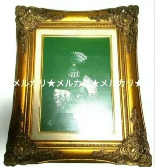 油彩画＆額縁【 F4 】ヴィンテージ アンティーク額縁