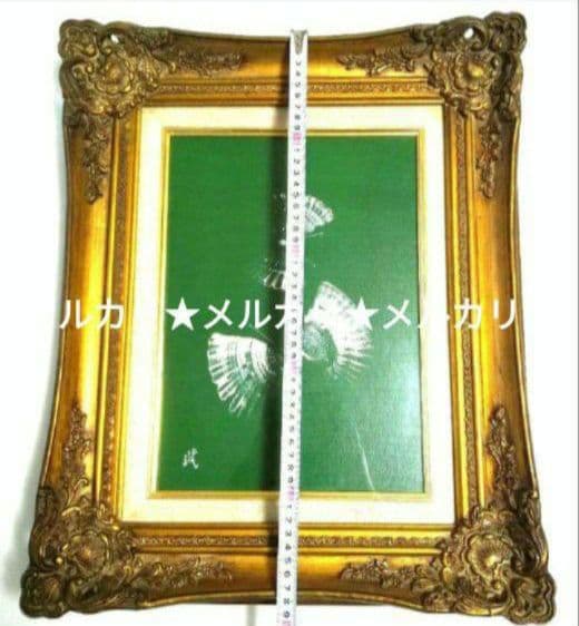 油彩画＆額縁【 F4 】ヴィンテージ アンティーク額縁