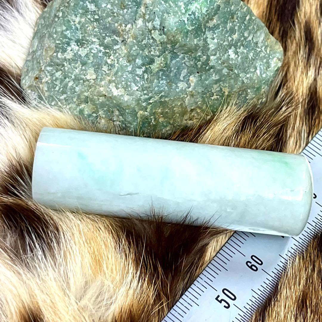 糸魚川市産翡翠　印材／　銀行印　　／GAKE FUR 日本製