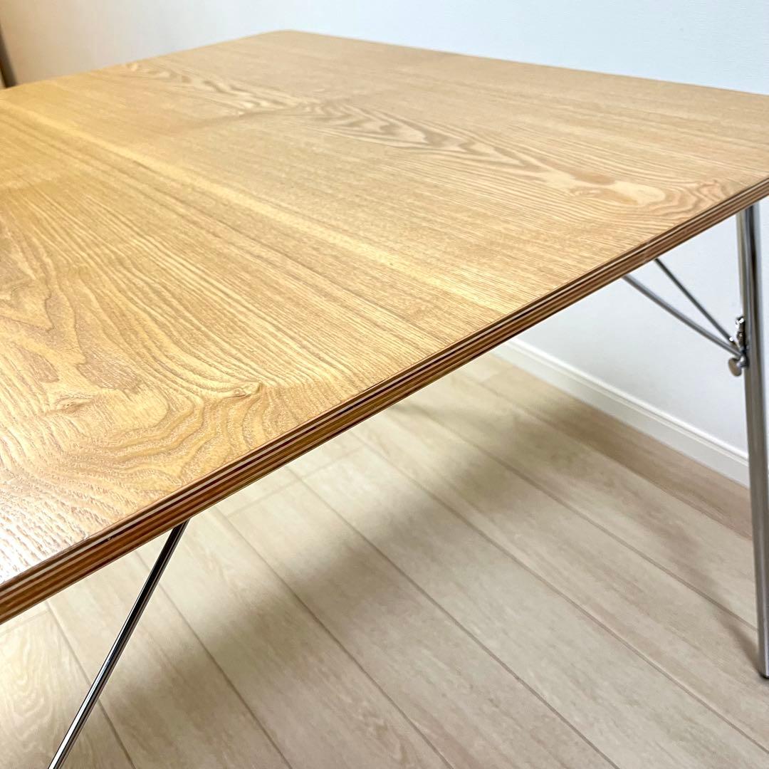 (つ26)イームズ 折りたたみ式 ダイニングテーブル DTM-2 正方形