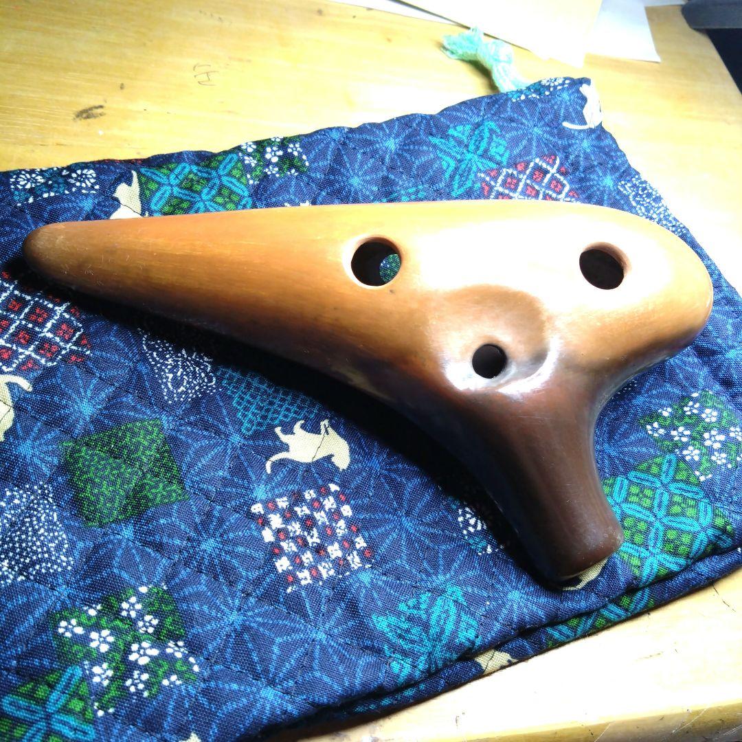 ピエタオカリナアルト4CEXcellentブラウングラデーション