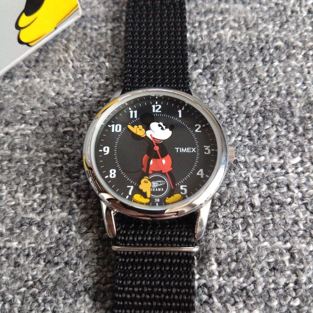 【TIMEX】 BEAMS Disney ミッキー 腕時計 黒