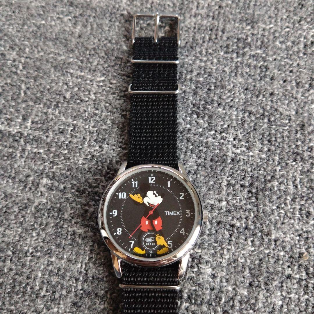 【TIMEX】 BEAMS Disney ミッキー 腕時計 黒