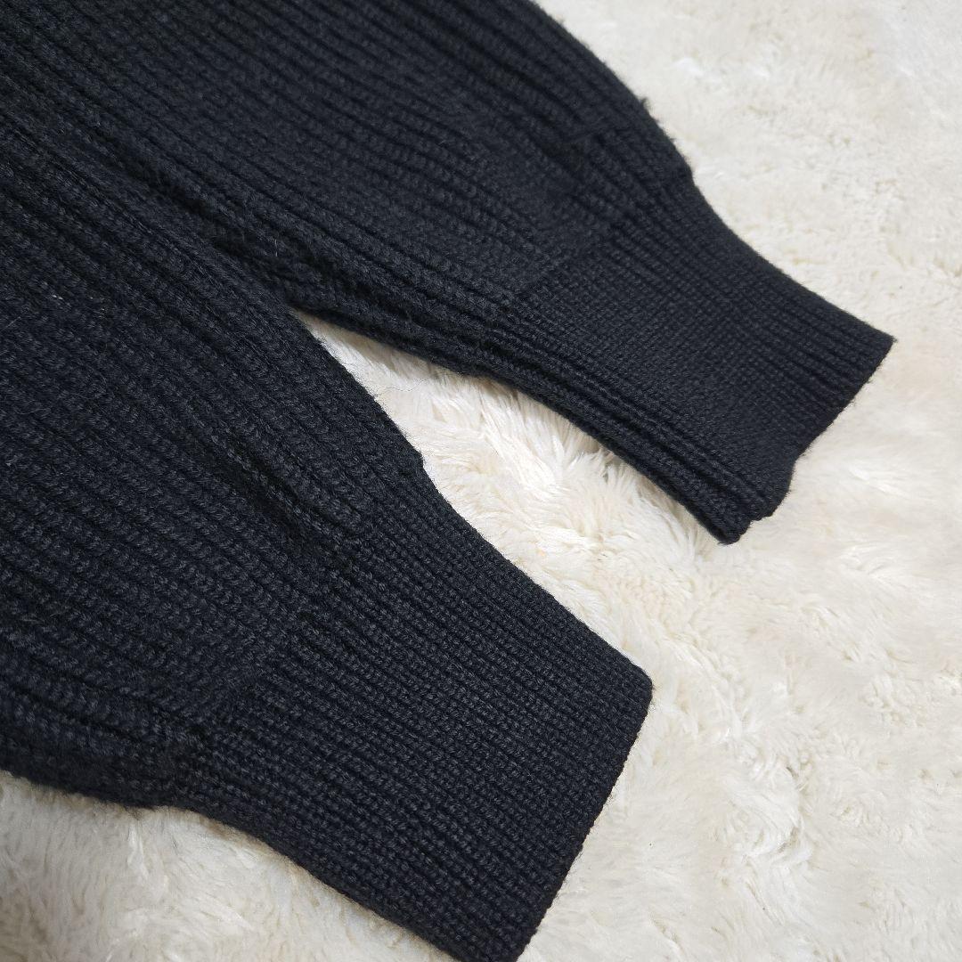 超希少 エンポリオアルマーニ ブラックポニー ハラコ毛皮 セーター ジャケット