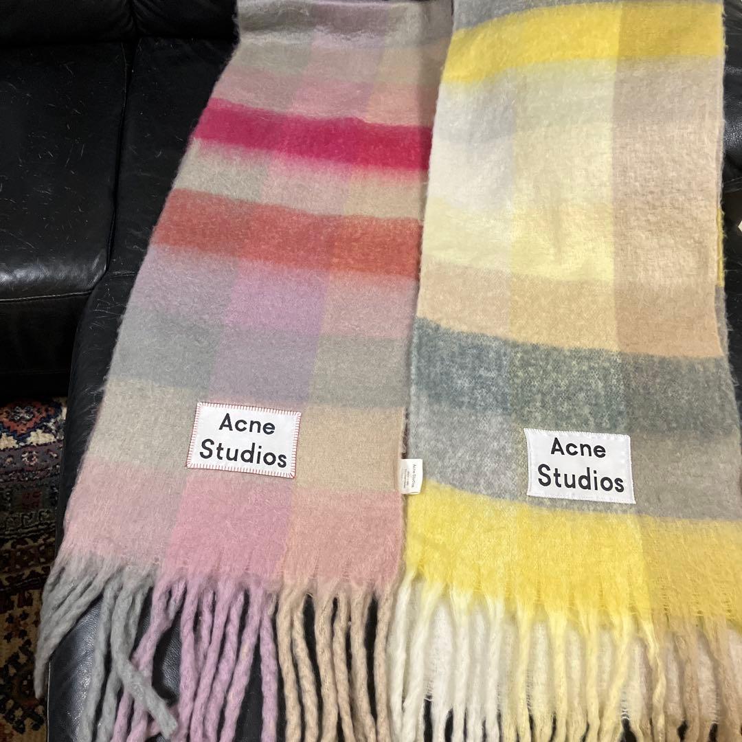 Xmas SALE！！Acne Studios チェック柄マフラー　2本セット