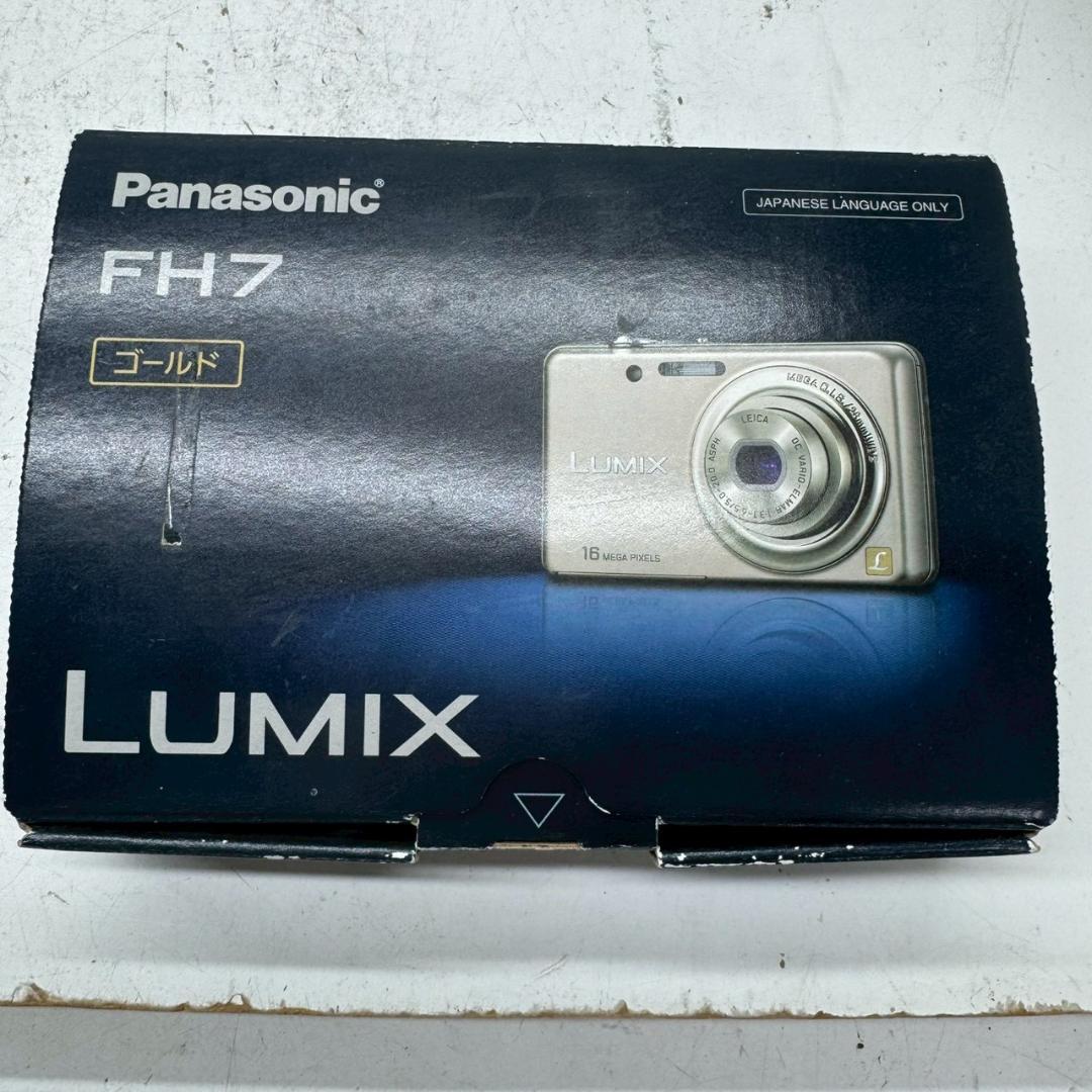 T◆　Panasonic　LUMIX　DMC-FH7　ゴールド　デジタルカメラ