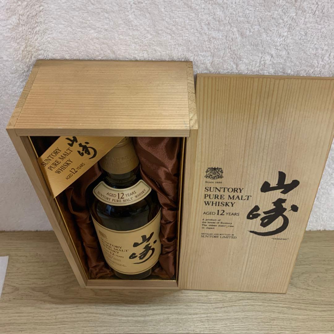古酒サントリー ピュアモルトウイスキー 12年 木箱入り