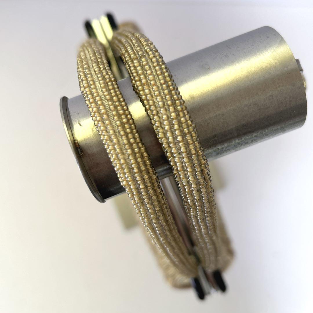 ✨美品✨総ビーズ 草履・バッグセット がま口 和装小物