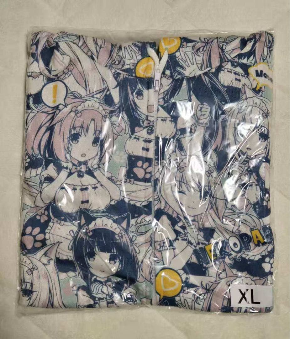 新品 ネコぱら 猫耳パーカー ミントVer. 迷彩 限定グッズ