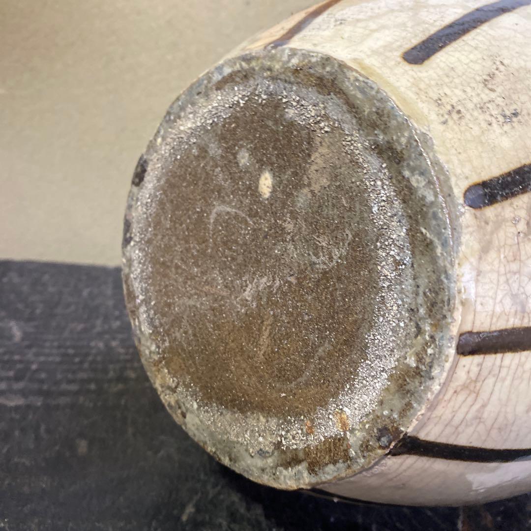 白丹波花文水指16cm19cm