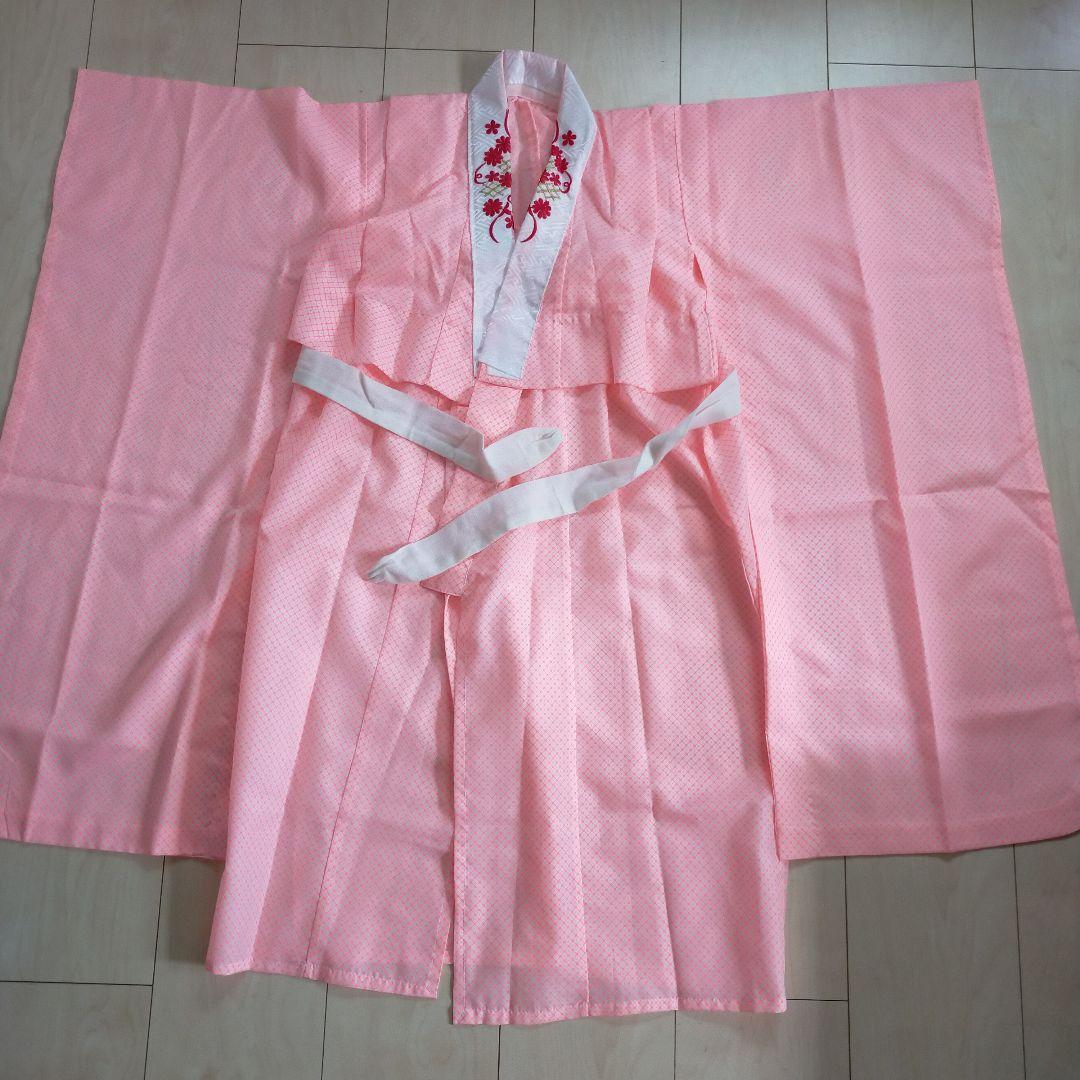 七五三用 赤系 花柄 華やか着物 振袖 小物 草履 7歳女の子 可愛い レトロ