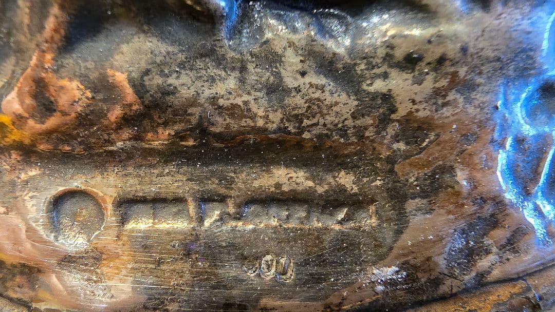 女性像　銀色　900刻印　2780g　　アンティーク