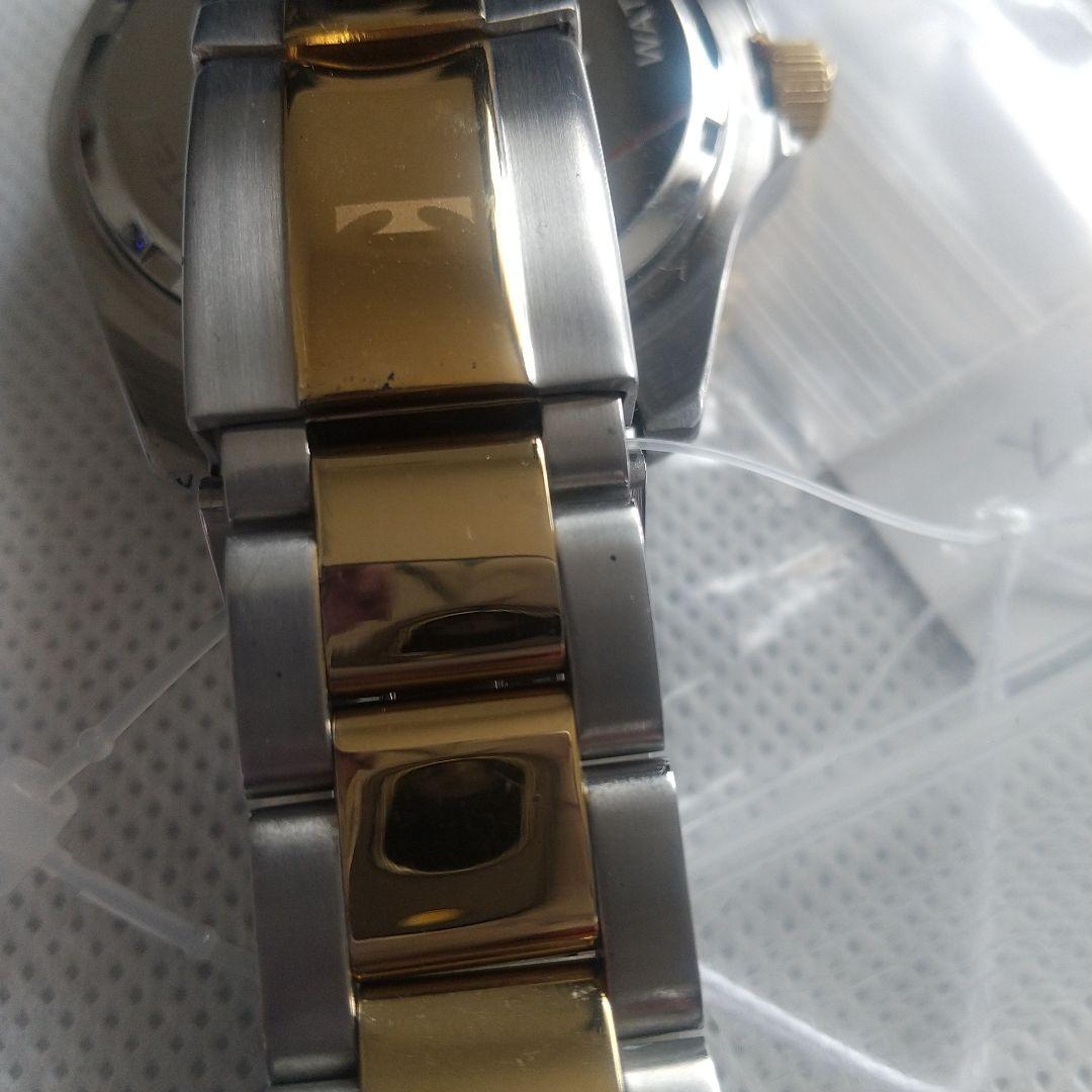 新品 TECHNOS テクノス腕時計 ダイバーズスタイル青／金