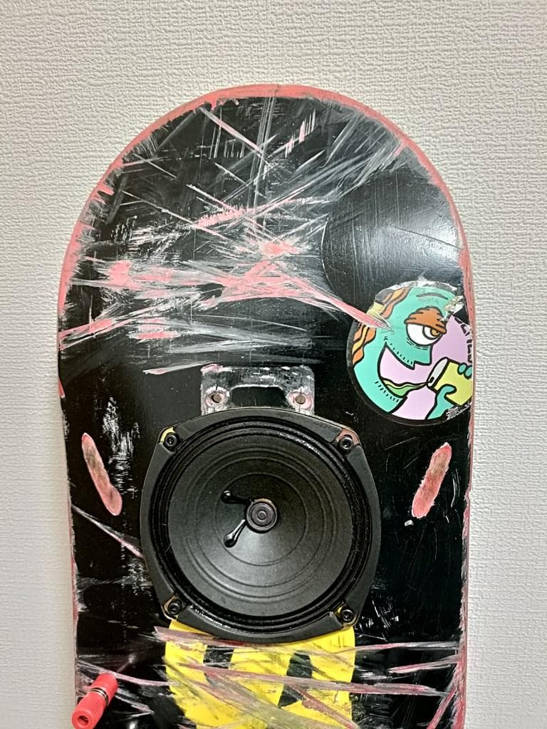 「dajac（ダジャック）」スケートボード型 スピーカー 有線接続 ハンドメイド