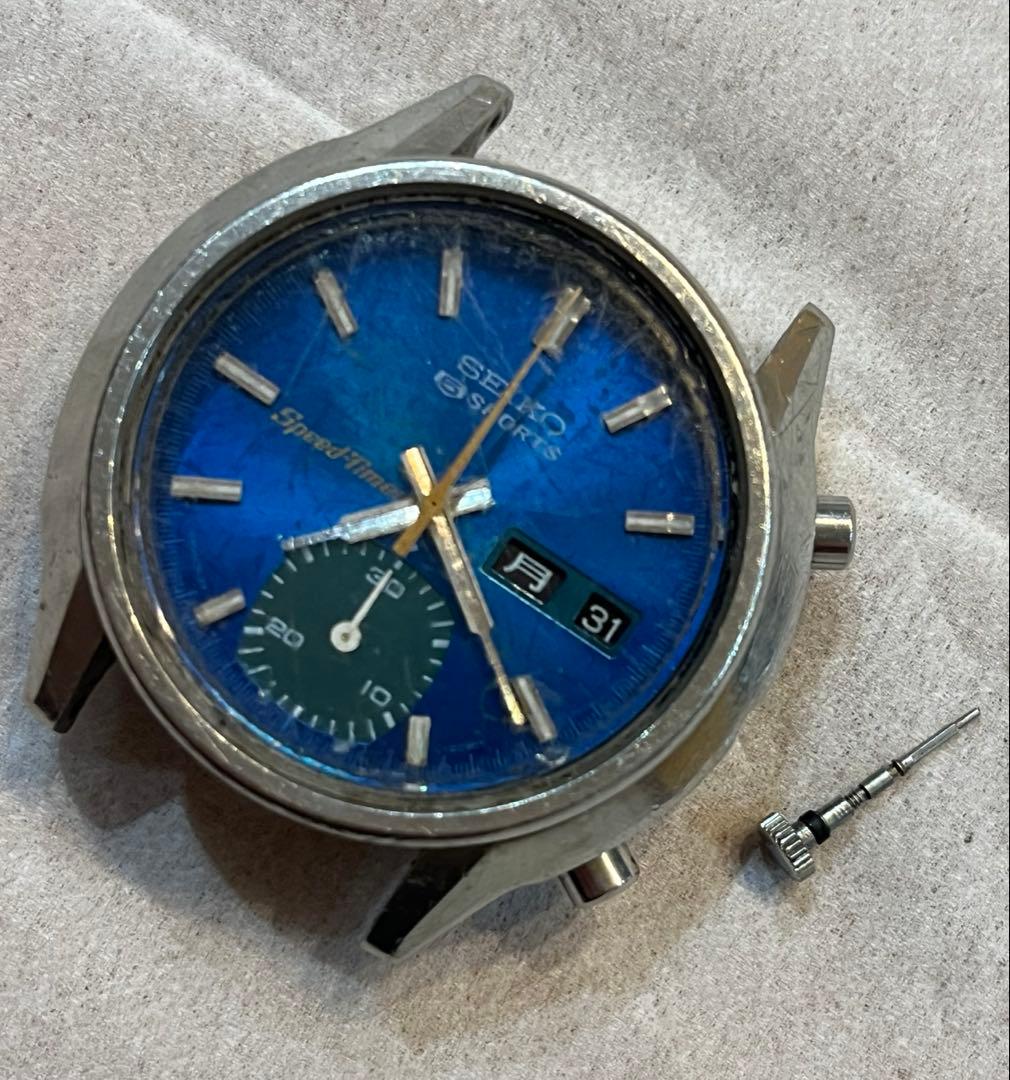 6139-8050 セイコー　スピードタイマー　不動ジャンク　巻棒抜　部品取りに