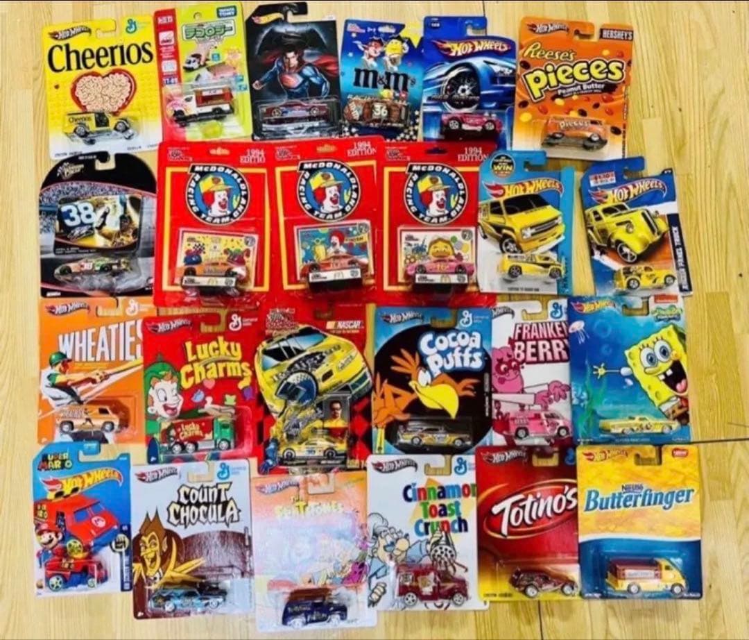 ホットウィール　アメリカキャラクター・マクドナルド・他お菓子メーカー 59台