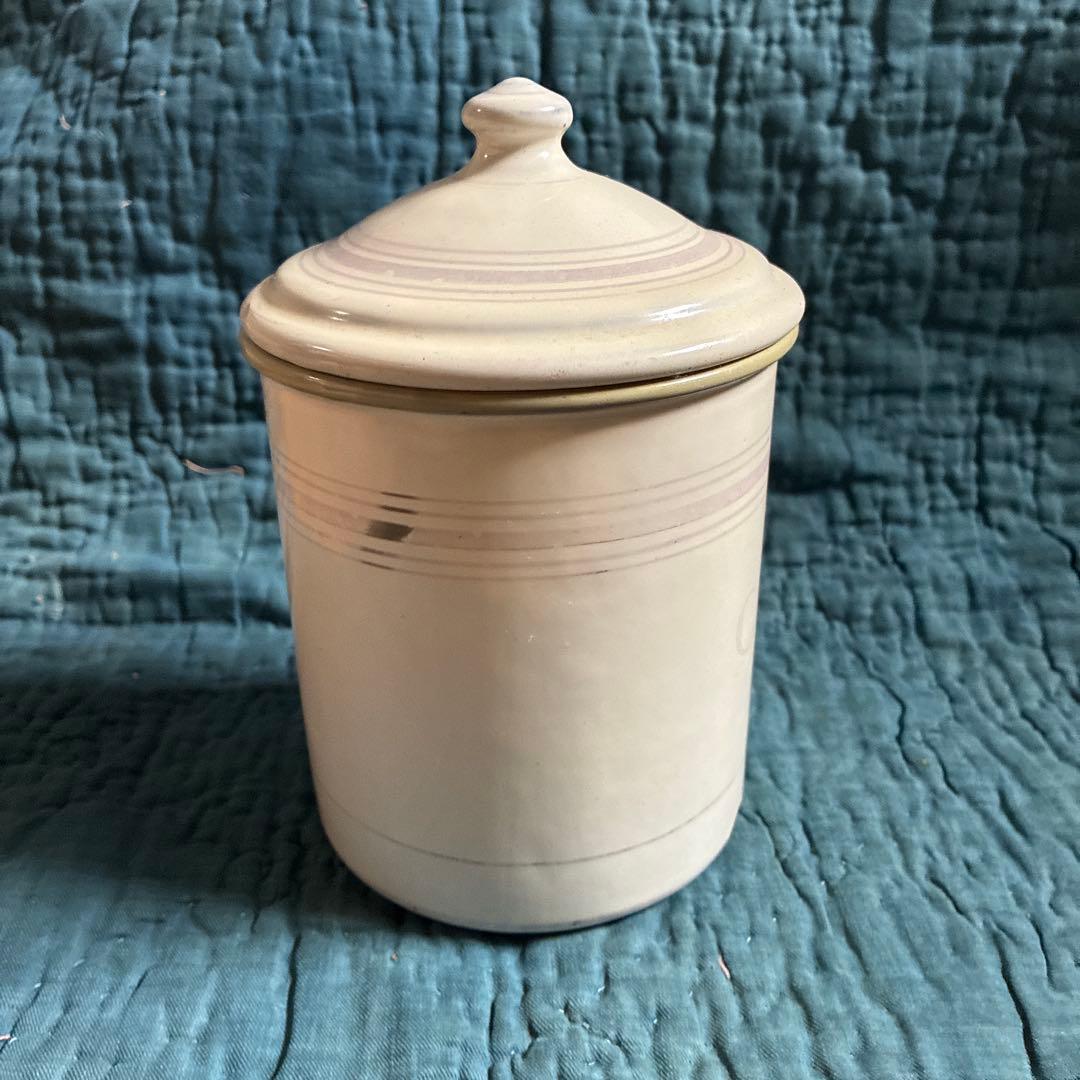 フランス　アンティーク　JAPY ホーロー　キャニスター