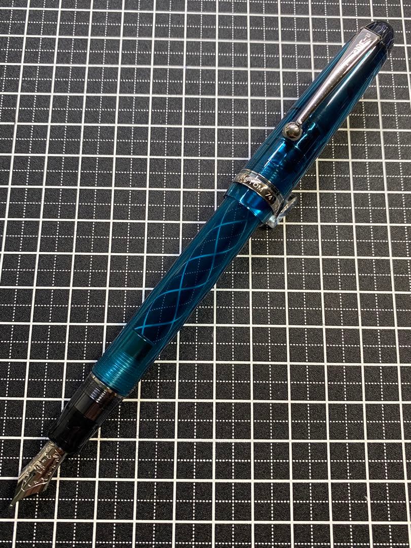 PILOT CUSTOM74 透明ターコイズグリーン　万年筆　字幅M