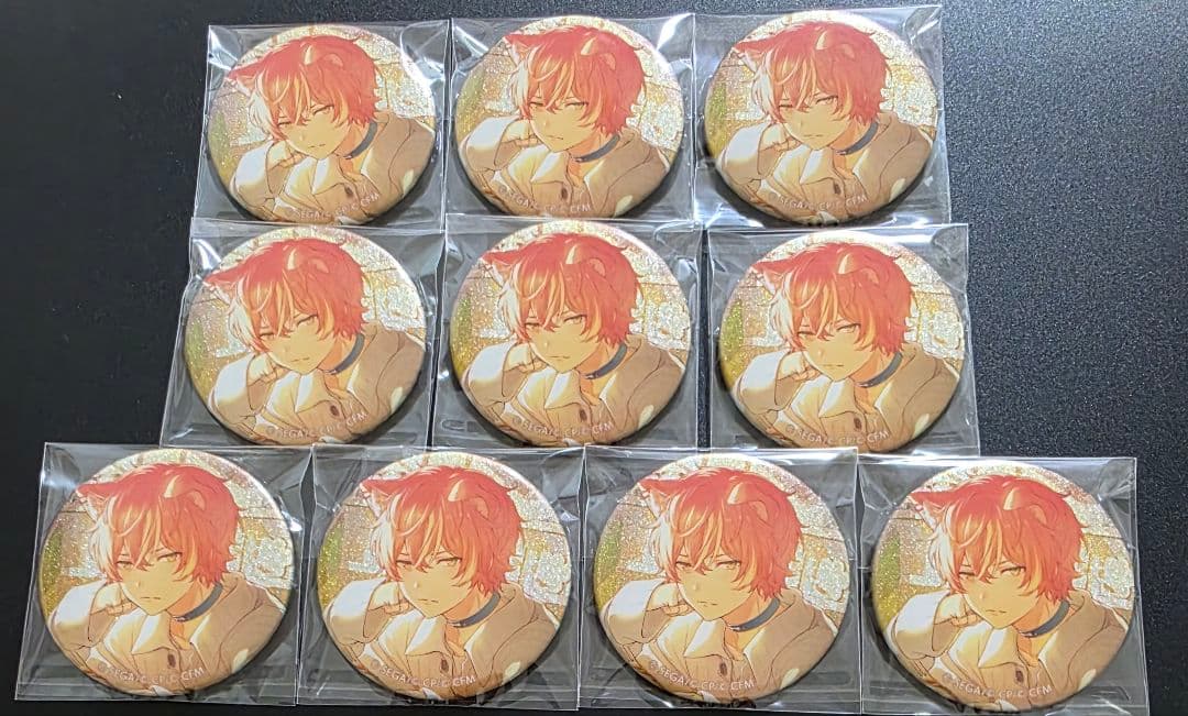 プロセカ　東雲彰人　グリッター缶バッジ　グリ缶　38C