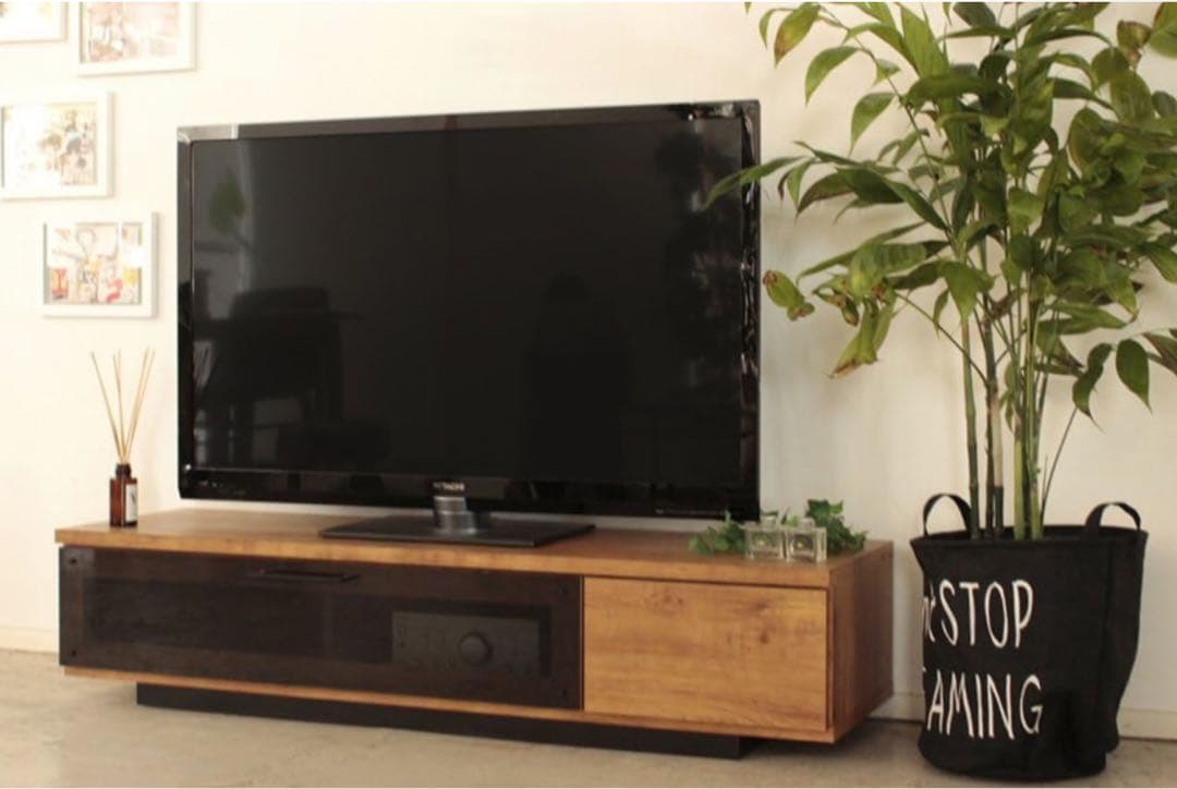 【値下げ】ローボード テレビ台 140cm幅 ナチュラルウッド 大川家具 東馬