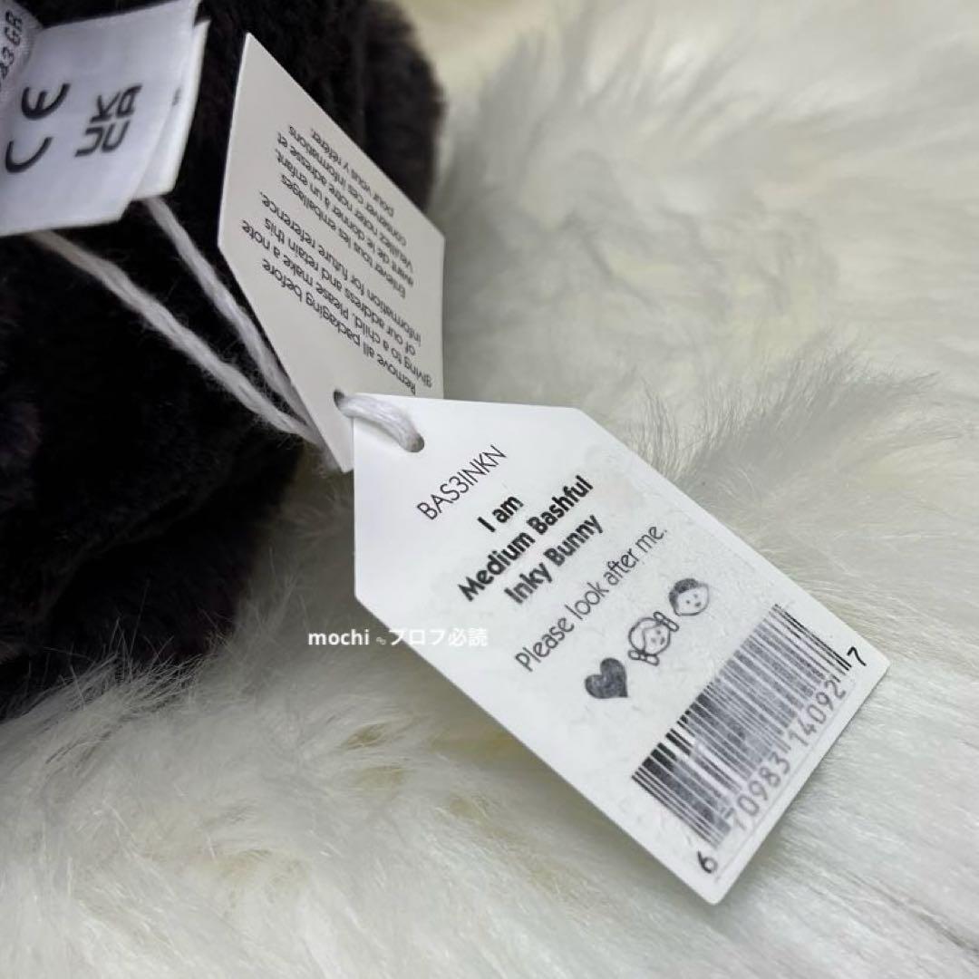  Medium Bashful Inky Bunny 黒 うさぎ
