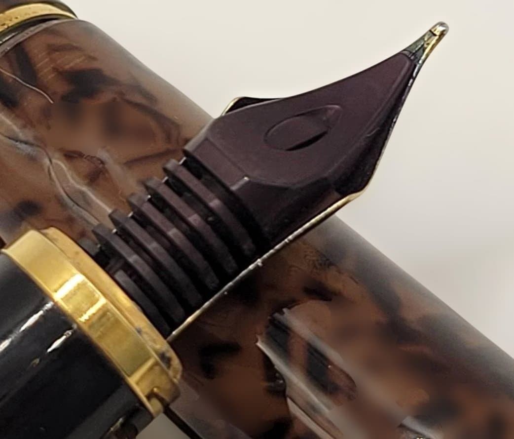 ヴィンテージ PILOT カスタム べっこう柄 万年筆 14K 585