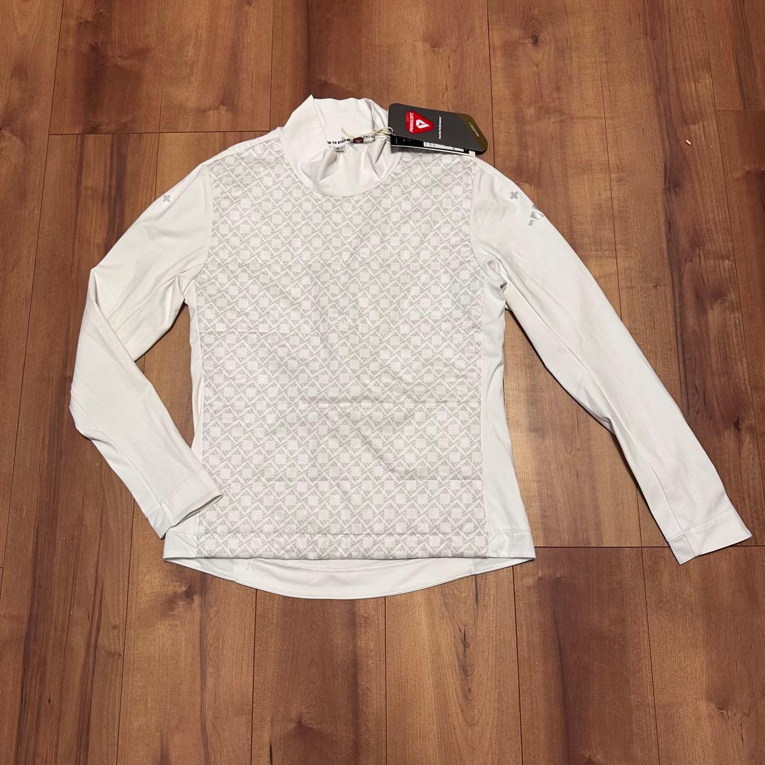 キルト生地　長袖モックネック　極暖　秋冬　真冬　防風　裏起毛　税込19,800