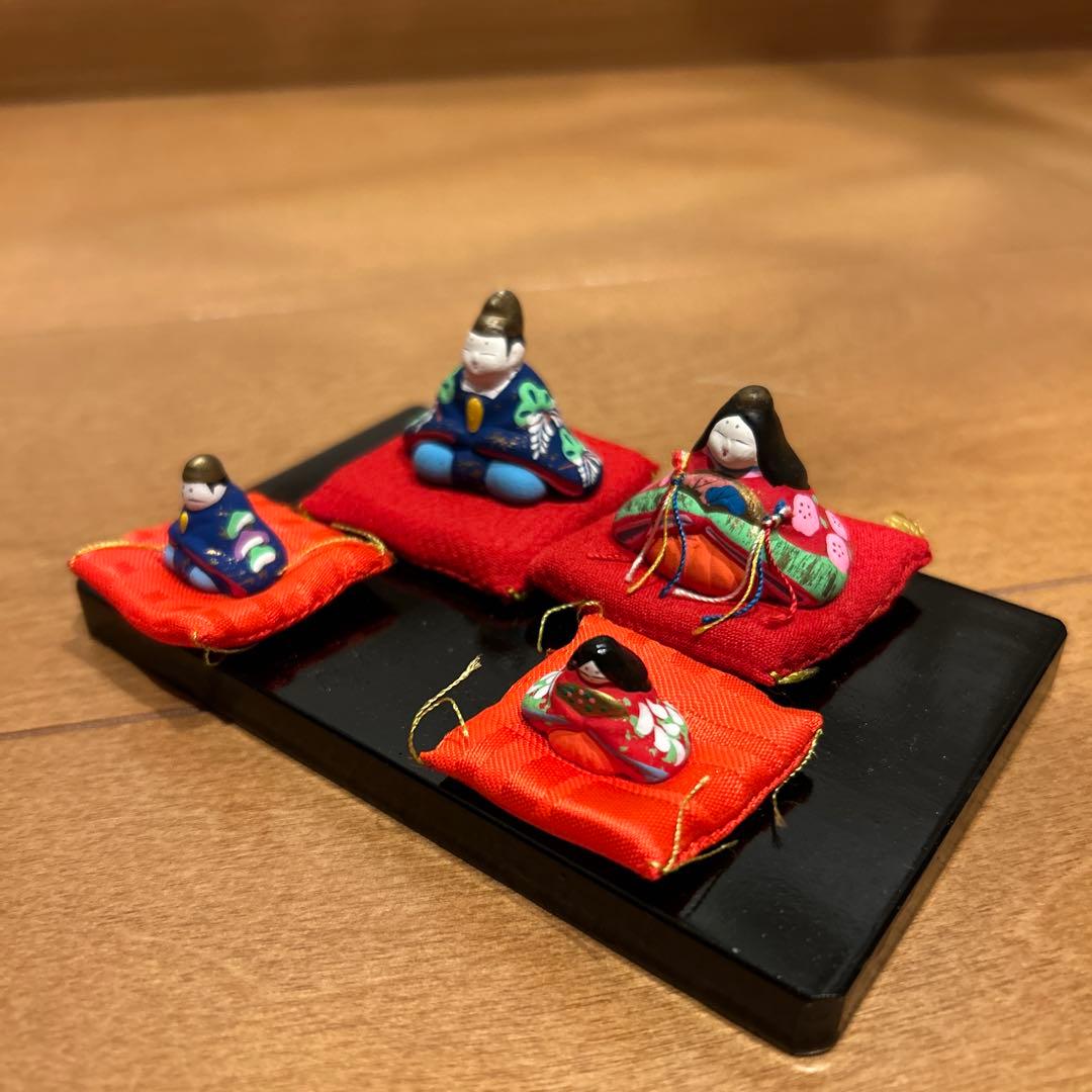 貴重❗️瀬戸焼　川本正義作　陶製　雛人形　ケース付き‼️