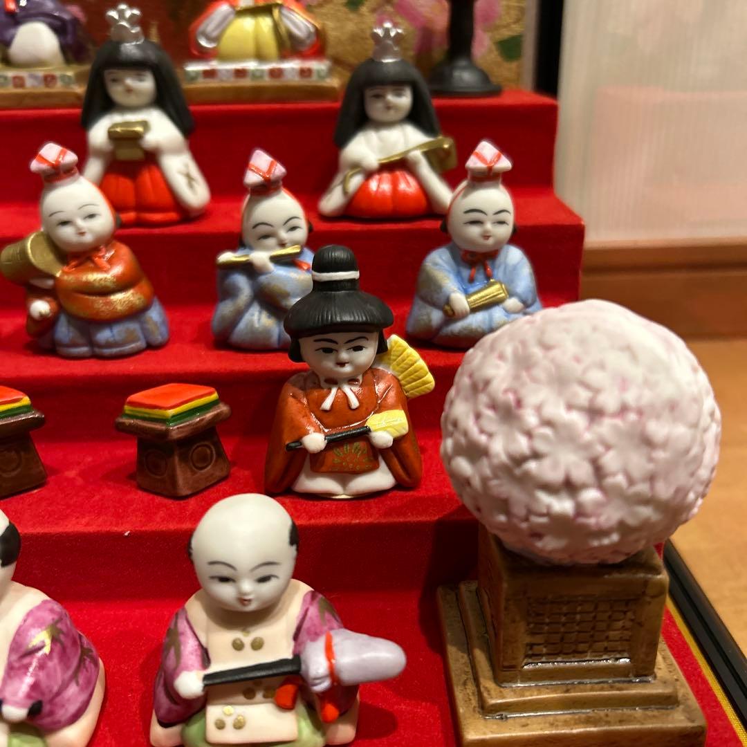 貴重❗️瀬戸焼　川本正義作　陶製　雛人形　ケース付き‼️