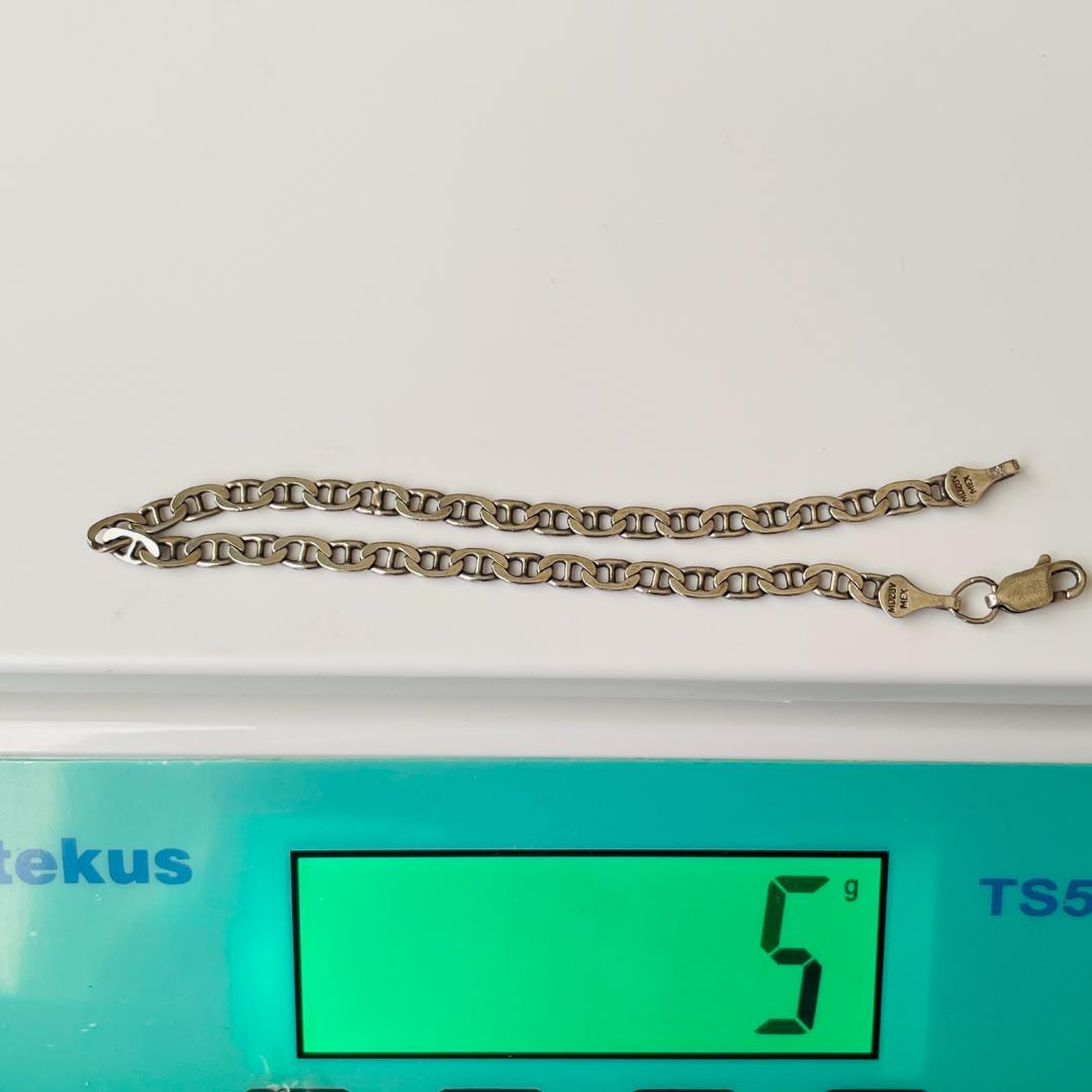 シルバー925 ヴィンテージ アンカーチェーン マリナーチェーン ブレスレット