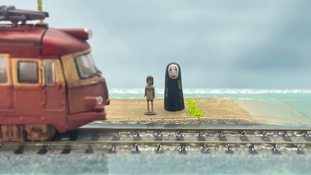 千と千尋の神隠し風　海原鉄道　ジオラマ