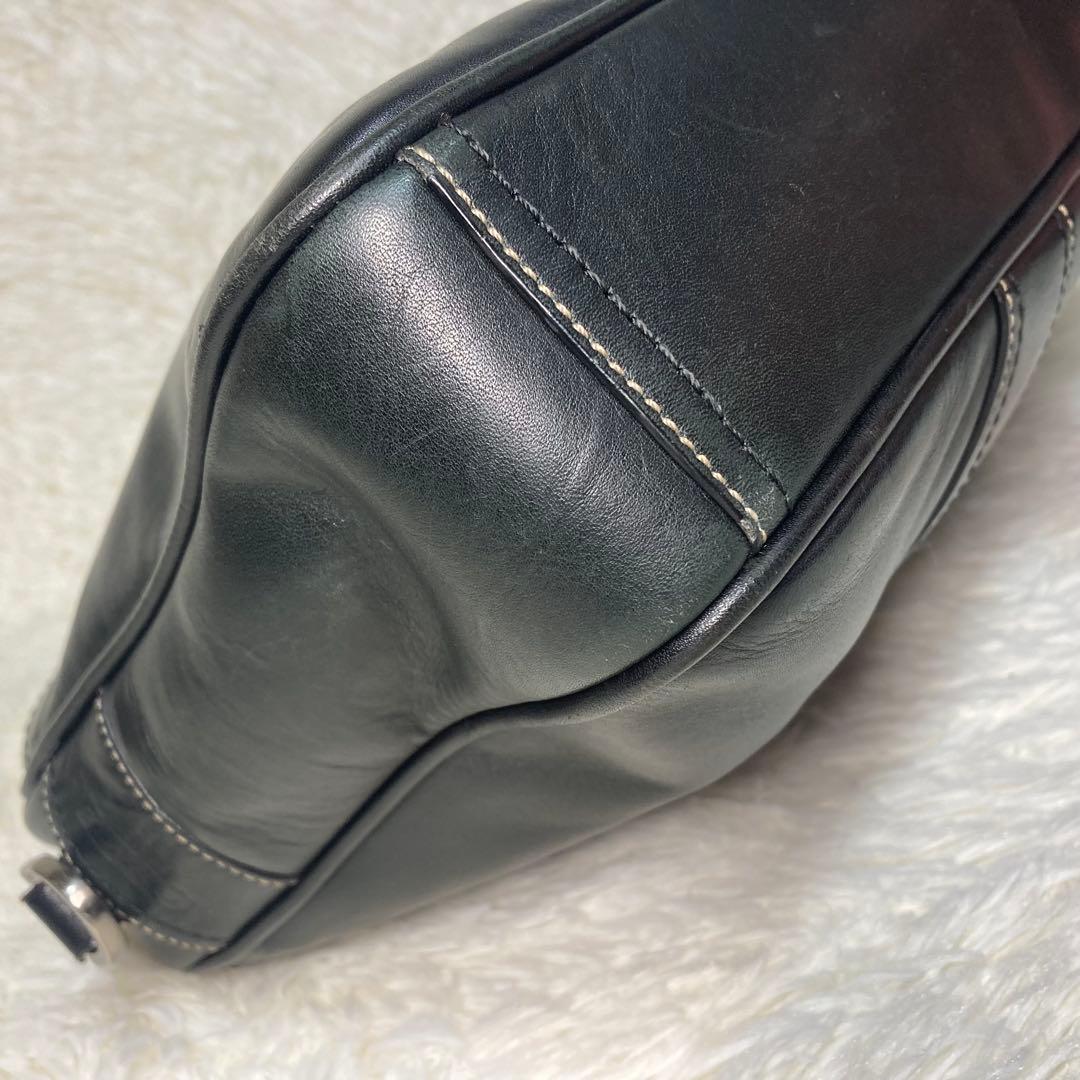 コーチ 2way ブラック レザー ビジネスバッグ 肩掛け斜め掛け F70021