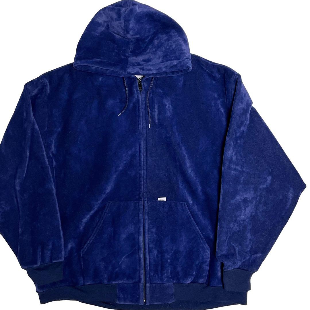 80's〜 Carhartt Velour Parka Navy 3XL