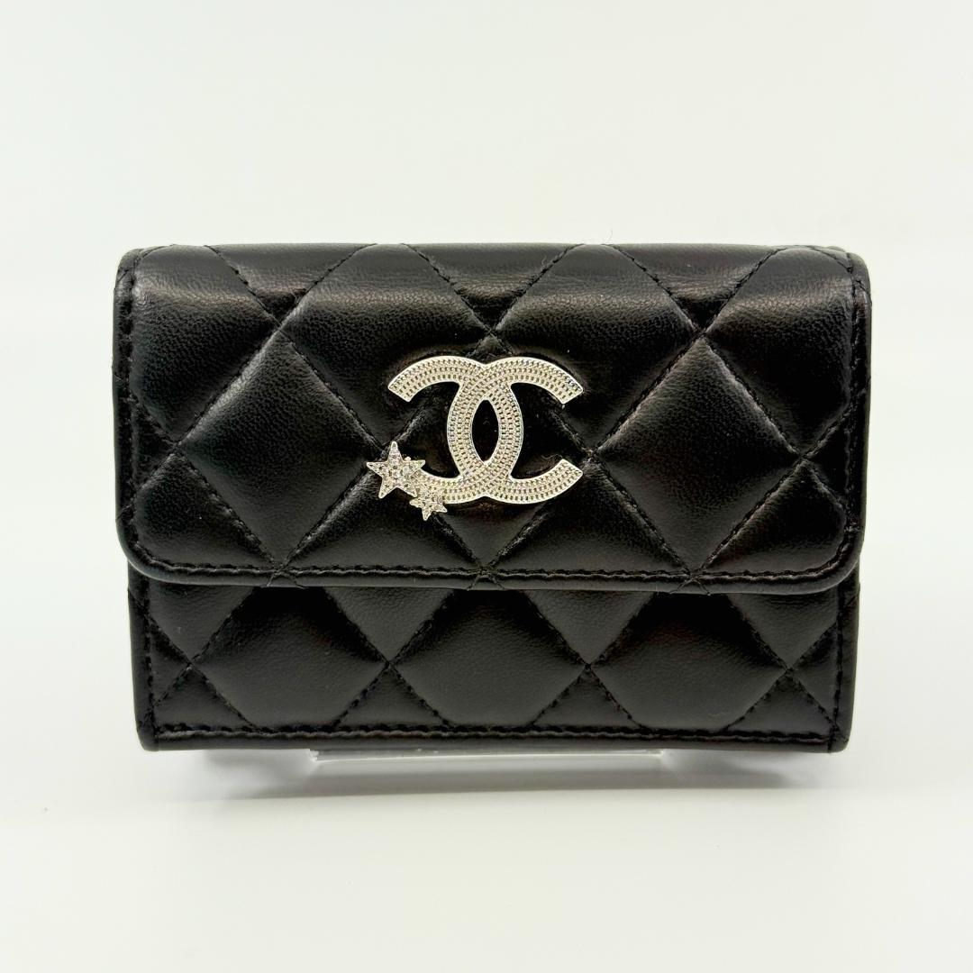 CHANEL シャネル マトラッセ 三つ折り財布