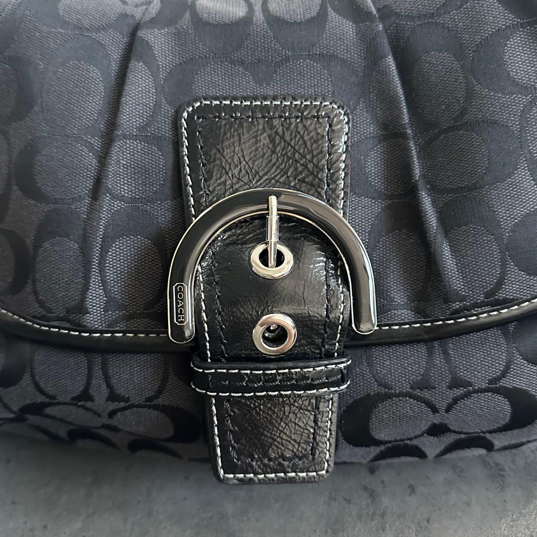 バッグ COACH Soho Signature Flap Shoulder Bag