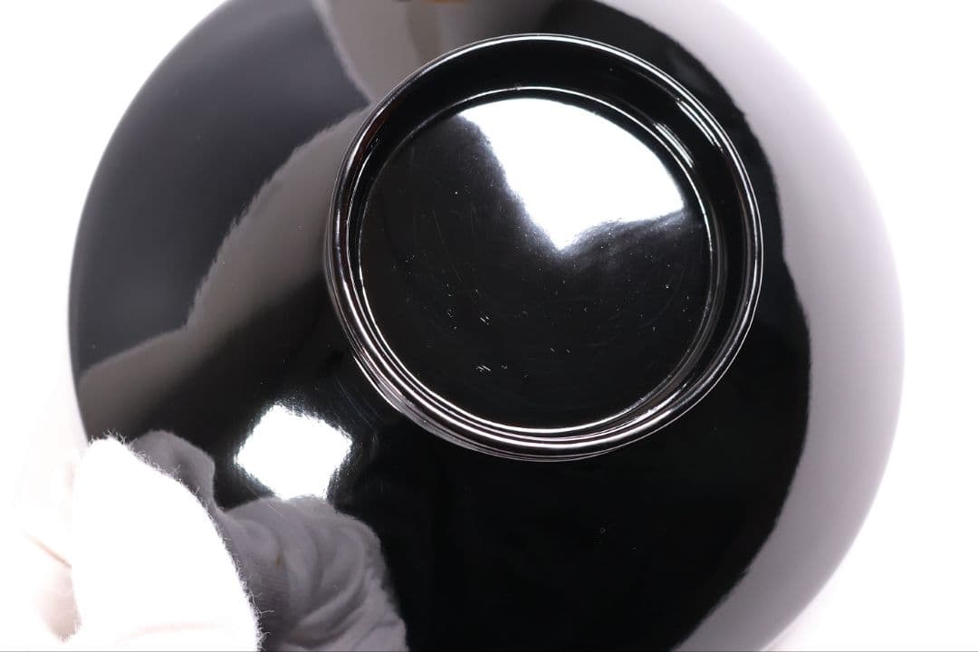 【CM400】天然木漆塗 菊桐鳳凰金蒔絵 黒塗 吸物椀 二客 昭和期 木製漆器