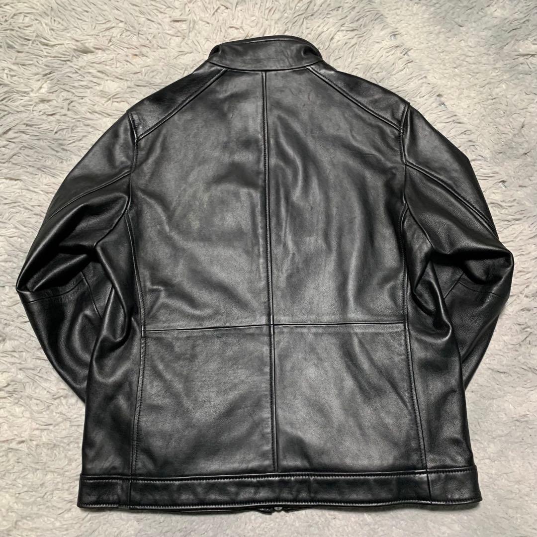 極美品 L MEN'S BIGI メンズビギ レザージャケット ラムレザー