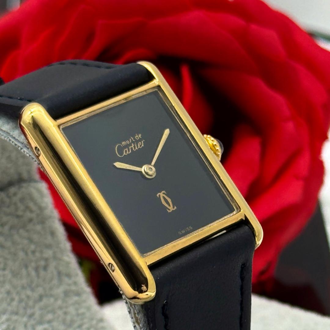 外装新品仕上済み カルティエ マストタンクLM 手巻 腕時計 A3