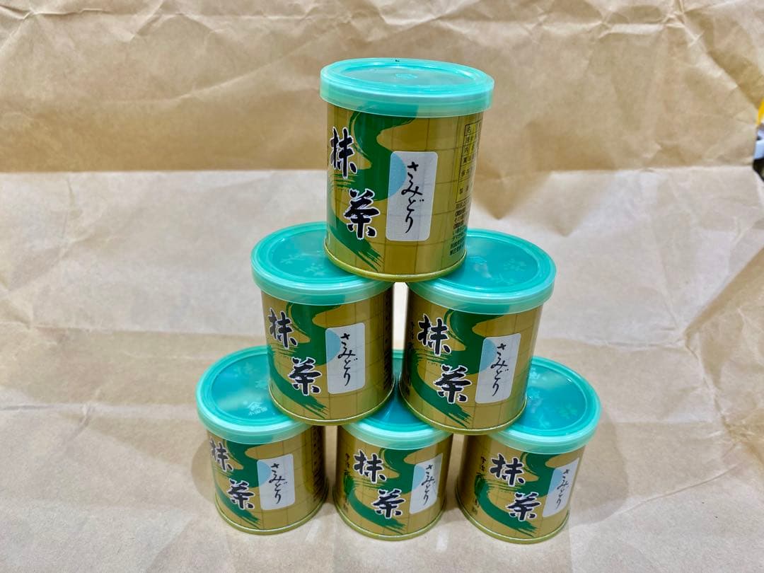 京都宇治抹茶　山政小山園　さみどり30g ×6缶セット MATCHAPOWDER